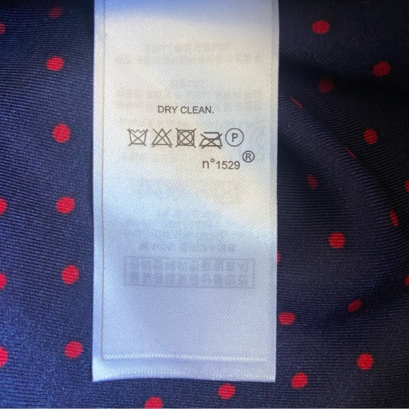 RALPH LAUREN NWT Polka Dot Red and Blue Blouse Top Long Sleeve - Picture 7 of 7
